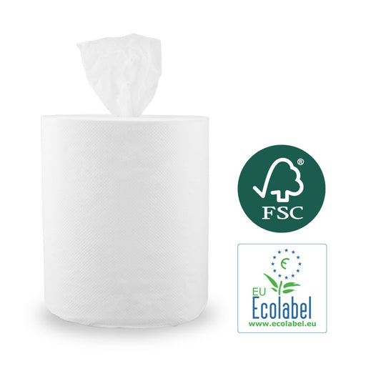 InnovetDirect handdoekrol centerfeed midi 1 laags 6 rollen