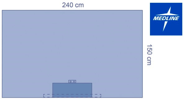 Medline Afdeklaken Versterkt (240 x 150 cm) - 38 stuks