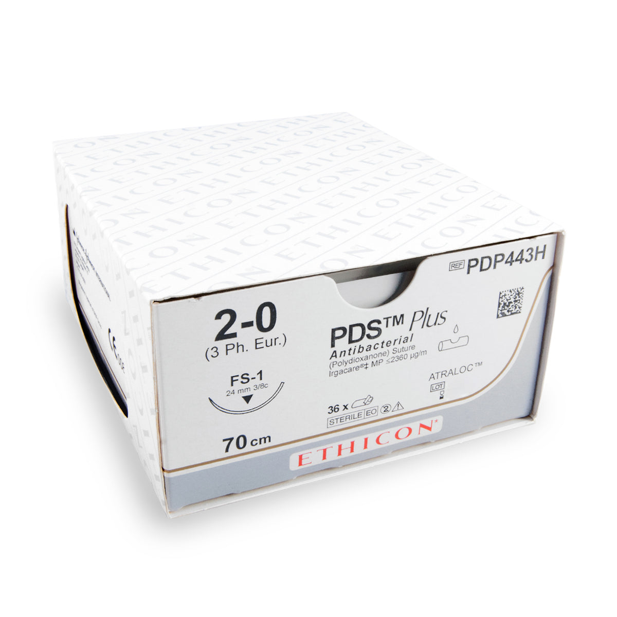 PDS Plus PDP443H USP2 - 0 EP-3 FS1 0,375 70cm, 36 stuks
