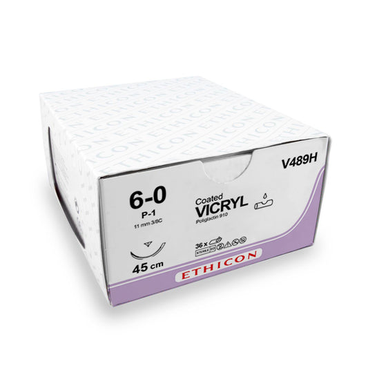 Ethicon Vicryl 6-0 (V489H P-1) - 36 stuks